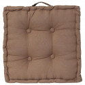 Coussin de sol - 40 x 40 x 8 cm - Taupe