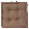 Coussin de sol - 40 x 40 x 8 cm - Taupe