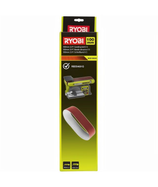 RYOBI 5 bandes abrasives 100 x 914 mm grain 80