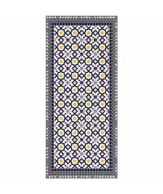 Tapis 100% vinyle VIF 41077 - 1,5 mm - 49,5 x 112 cm - Noir