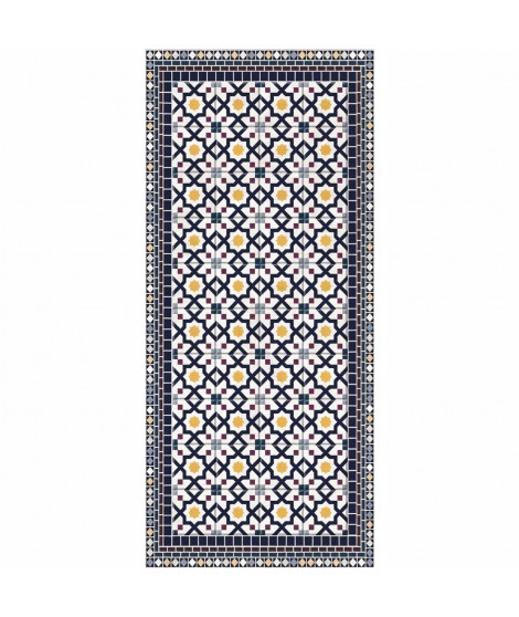 Tapis 100% vinyle VIF 41077 - 1,5 mm - 49,5 x 112 cm - Noir