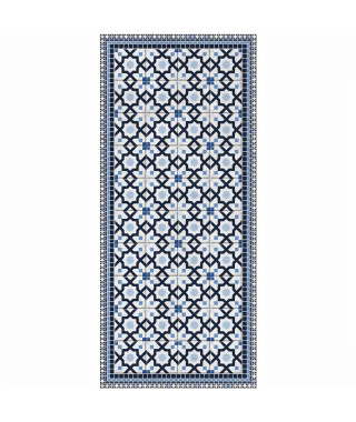 Tapis 100% vinyle VIF 41076 - 1,5 mm - 49,5 x 112 cm - Bleu