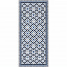 Tapis 100% vinyle VIF 41076 - 1,5 mm - 49,5 x 112 cm - Bleu