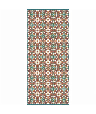 Tapis 100% vinyle VIF 41096 - 1,5 mm - 49,5 x 112 cm - Vert