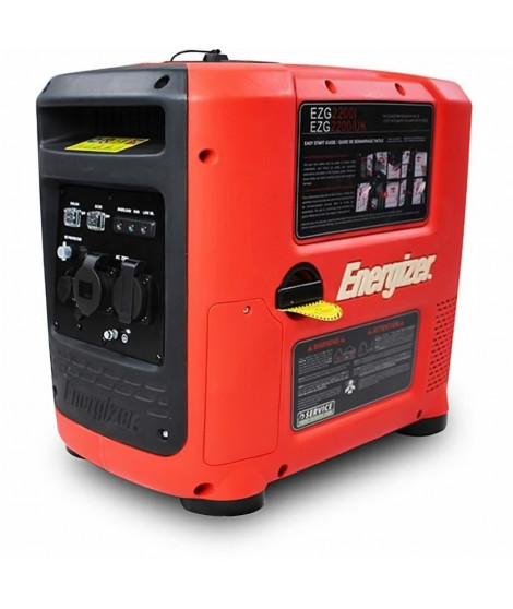 ENERGIZER Groupe électrogene essence Inverter 2200 W 2000 W - démarrage manuel avec lanceur EZG2200I