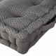 Coussin de sol en coton - 40 x 40 x 8 cm - Gris
