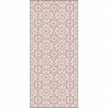 Tapis 100% vinyle VIF 41125 - 1,5 mm - 49,5 x 112 cm - Rouge
