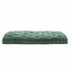 COTTON WOOD Coussin de palette - 60 x 120 x 10 cm - Velours Vert bouteille