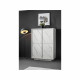 Argentier 4 Portes - Marbre blanc - L 92 x P 43 x H 145 Cm - MARMO