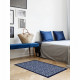 Tapis 100% vinyle VIF 35921 - 1,5 mm - 66 x 95 cm - Bleu