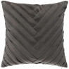 Coussin en velours tressé - 40 x 40 cm - Gris foncé