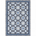 Tapis 100% vinyle VIF 41076 - 1,5 mm - 66 x 95 cm - Bleu