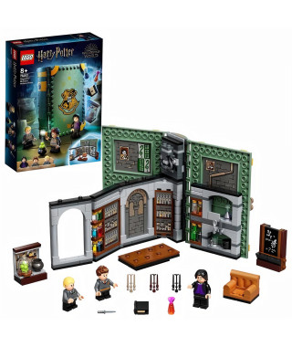 LEGO Harry Potter76383 Poudlard: Le cours de potions, livre en brique avec Drago Malefoy, Seamus Finnigan et le professeur R…