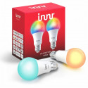 INNR Ampoule connectée  E27 - ZigBee 3.0 - Pack de 2 ampoules Multicolor + Blanc réglable - 2200K a 6500K Intensité réglable.