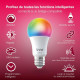 INNR Ampoule connectée  E27 - ZigBee 3.0 - Pack de 2 ampoules Multicolor + Blanc réglable - 2200K a 6500K Intensité réglable.