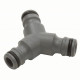 Raccord de dérivation Y pour tuyaux d'arrosage de 19 mm 3/4 et 13 mm 1/2 GARDENA - 934-26