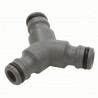 Raccord de dérivation Y pour tuyaux d'arrosage de 19 mm 3/4 et 13 mm 1/2 GARDENA - 934-26