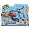 Marvel Avengers  Figurine Iron-Man Bend & Flex et véhicule - 15 cm