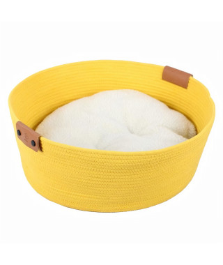 EBI Panier pour chats Tres - 57 x 57 x 20 cm - Jaune