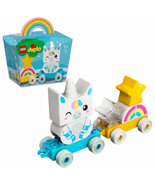 LEGO DUPLO 10953 La licorne, jeux de train, jouet pour bébé, 1 an garçon ou fille, jeu de construction