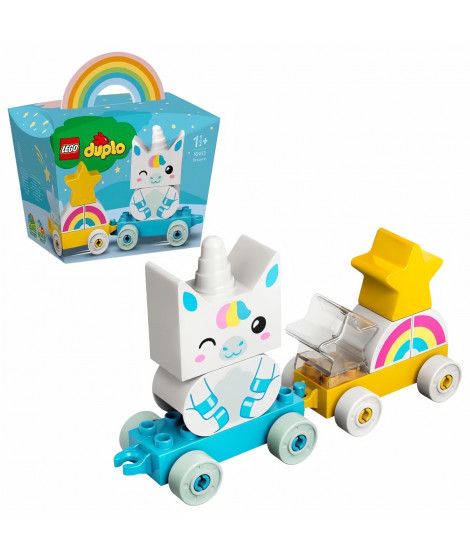 LEGO DUPLO 10953 La licorne, jeux de train, jouet pour bébé, 1 an garçon ou fille, jeu de construction