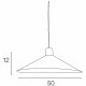 COREP Suspension conique en métal - E27 - 60 W - Blanc