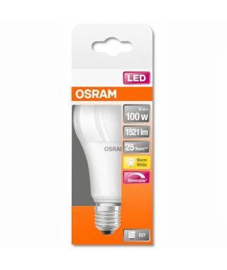 OSRAM Ampoule LED Standard dépolie radiateur variable - 13W équivalent 100W E27 - Blanc chaud