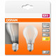 OSRAM Boite de 2 Ampoules LED Standard verre dépoli - 10W équivalent 100W E27 - Blanc chaud