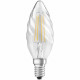 OSRAM Ampoule LED Flamme torsadée clair filament - 4 W  40 W - E14 - Blanc chaud