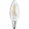 OSRAM Ampoule LED Flamme torsadée clair filament - 4 W  40 W - E14 - Blanc chaud