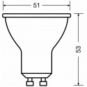 OSRAM Boite de 3 Spots PAR16 LED 36° verre - 2,6W équivalent 35W GU10 - Blanc chaud