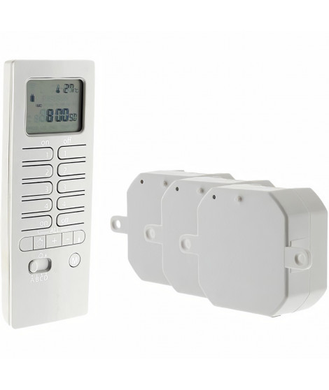 OTIO Pack chauffage connecté avec télécommande thermostat et modules de chauffage -