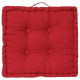 Coussin de sol - 40 x 40 x 8 cm - Rouge