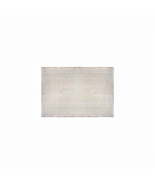 Tapis en jute et coton - Blanc - 120 x 170 cm