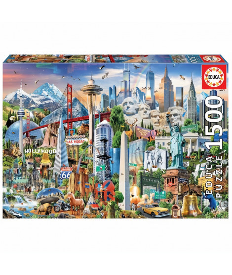 EDUCA Puzzle 1500 Symboles D'Amerique Du Nord