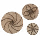 Set de 3 décorations murales paniers Seagrass - Beige