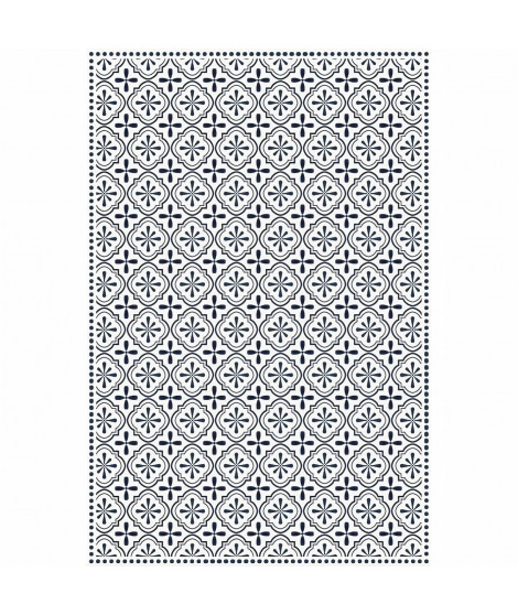 Tapis 100% vinyle VIF 23617 - 1,5 mm - 120 x 180 cm - Bleu