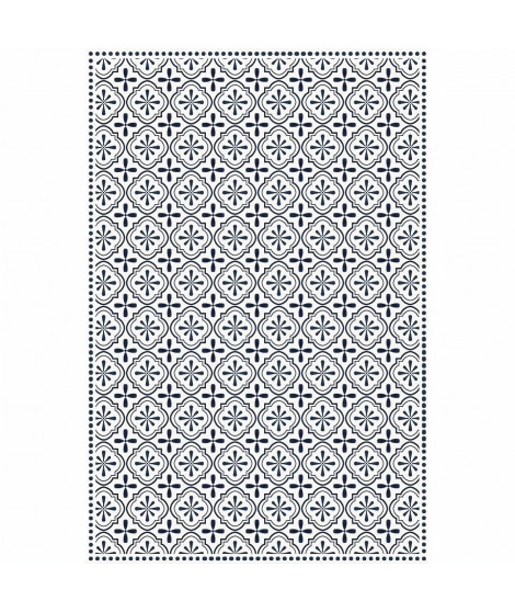 Tapis 100% vinyle VIF 23617 - 1,5 mm - 120 x 180 cm - Bleu