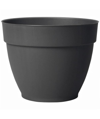 DEROMA Pot de fleurs a reserve d'eau Ninfea R Anthracite - 30 cm