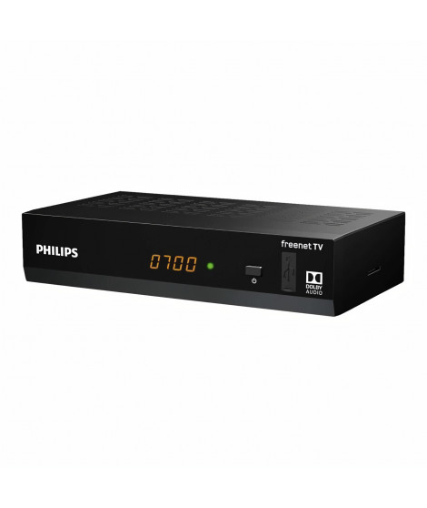 PHILIPS Décodeur DTR3502 HDMI TNT Full HD -DVB-T2 - Compatible HEVC265 - Récepteur/Tuner TV avec fonction enregistreur (HDMI,…