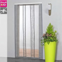 Moustiquaire rideau pour porte L130 x H230 cm gris - MOUSTIKIT