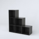 COMPO Meuble en escalier contemporain noir mat - L 93 cm