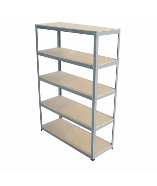 SODIAC Etagere-Rayonnage charge lourde 5 tablettes -175 Kg par plateau - 180 x 120 x 45 cm