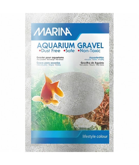 MARINA Sable microbille - 1 kg - Gris ivoire - Pour aquarium