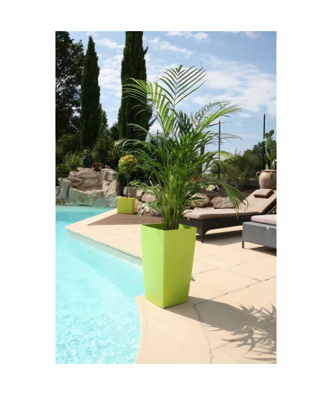 RIVIERA Pot de fleurs Nuance - Carré-38 x 38 x H 69 cm - Vert anis