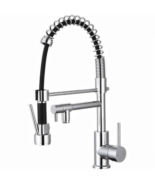 ESSEBAGNO PRO Mitigeur EVIER A DOUCHETTE ON/OFF CHROME Mitigeur évier chromé a douchette hauteur 400mm