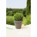 RIVIERA Pot de fleurs Soleilla - Rond - Ø 39,2 x 35,8 cm -Gris pailleté