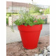 RIVIERA Pot de fleurs Soleilla - Rond - Ø 60 x 53,6 cm - Rouge