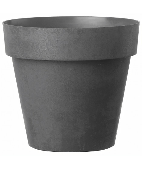 DEROMA Pot de fleurs rond Like Anthracite - 15 cm