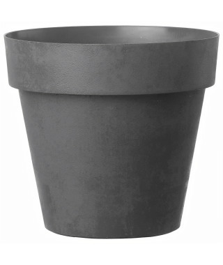 DEROMA Pot de fleurs rond Like Anthracite - 22 cm